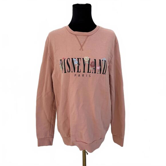 Disney Sweaters - Disneyland Paris Women's Pink Crew Neck Sweater